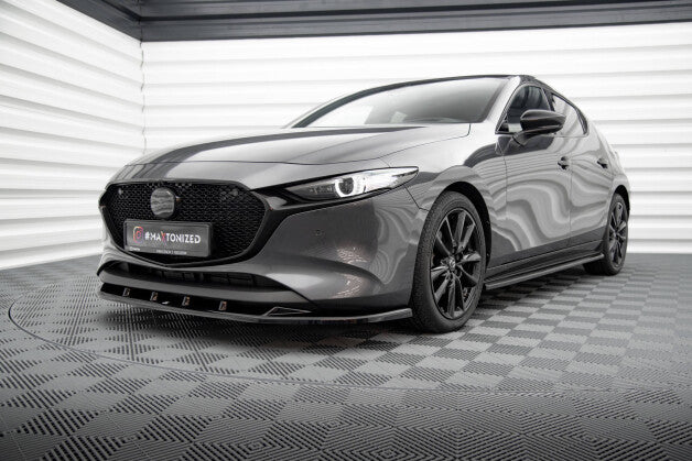Frontlippe V.1 passend für Mazda 3 Mk4 schwarz Hochglanz