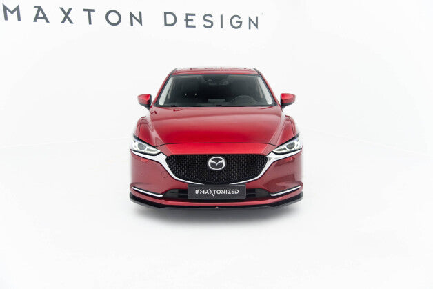 Frontlippe V.1 passend für Mazda 6 Mk3 FL schwarz Hochglanz