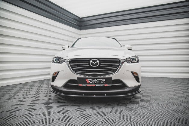 Frontlippe V.1 passend für Mazda CX-3 schwarz Hochglanz