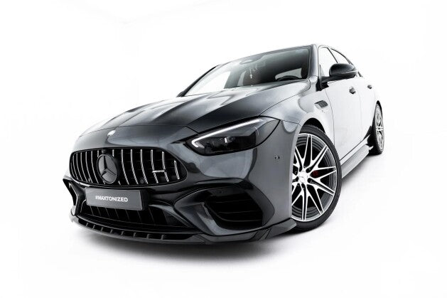 Frontlippe V.1 passend für Mercedes-AMG C63 Limousine / Kombi W206 / S206 schwarz Hochglanz