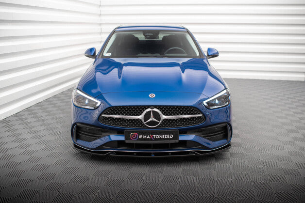 Frontlippe V.1 passend für Mercedes C AMG-Line / 43 AMG W206 schwarz Hochglanz