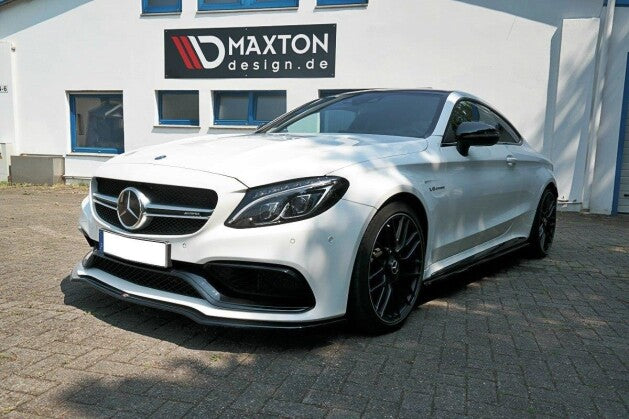 Frontlippe V.1 passend für Mercedes C-Klasse C205 63 AMG Coupe schwarz Hochglanz
