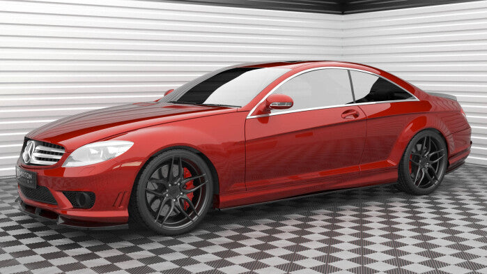 Frontlippe V.1 passend für Mercedes CL 63 AMG C216 schwarz Hochglanz
