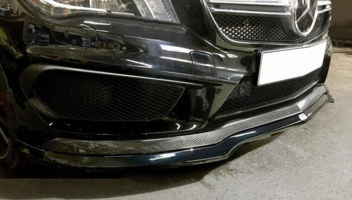 Frontlippe V.1 passend für Mercedes CLA 45 AMG C117 (vor FL) schwarz Hochglanz