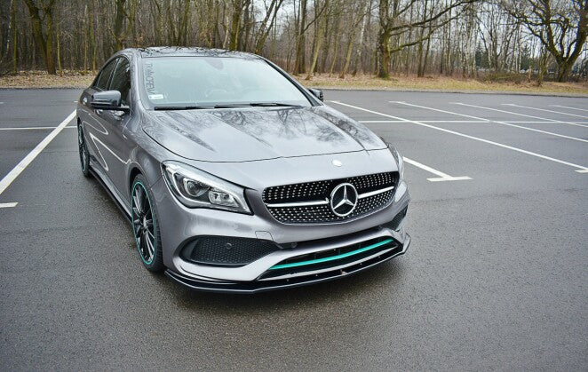 Frontlippe V.1 passend für Mercedes CLA C117 AMG-LINE FL schwarz Hochglanz