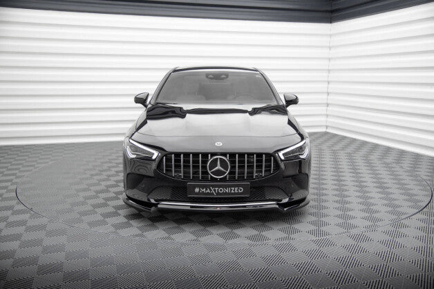 Frontlippe V.1 passend für Mercedes CLA C118 schwarz Hochglanz