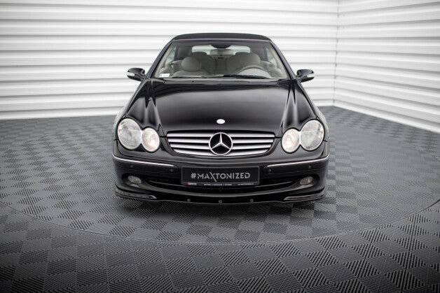 Frontlippe V.1 passend für Mercedes CLK W 209 passend für Standard Stoßstange schwarz Hochglanz