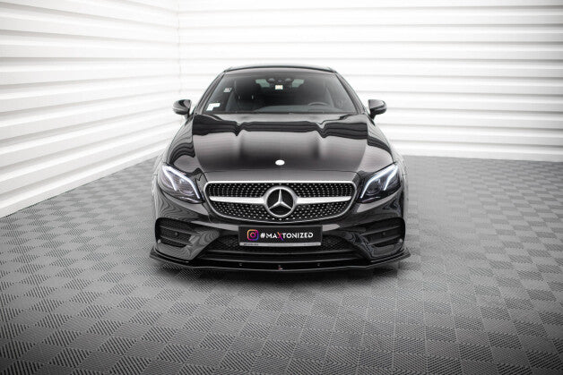 Frontlippe V.1 passend für Mercedes E-Klasse W213 Coupe (C238) / Cabriolet (A238) AMG-Line / 53 AMG schwarz Hochglanz