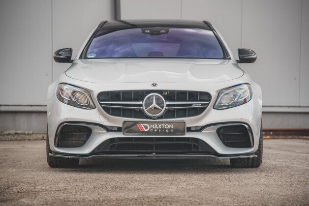 Frontlippe V.1 passend für Mercedes E63 AMG Kombi/Limousine S213/W213 schwarz Hochglanz