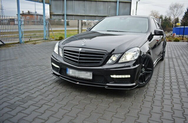 Frontlippe V.1 passend für Mercedes E63 AMG W212 schwarz Hochglanz