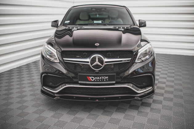 Frontlippe V.1 passend für Mercedes GLE Coupe / SUV 63 AMG C292 / W166 schwarz Hochglanz