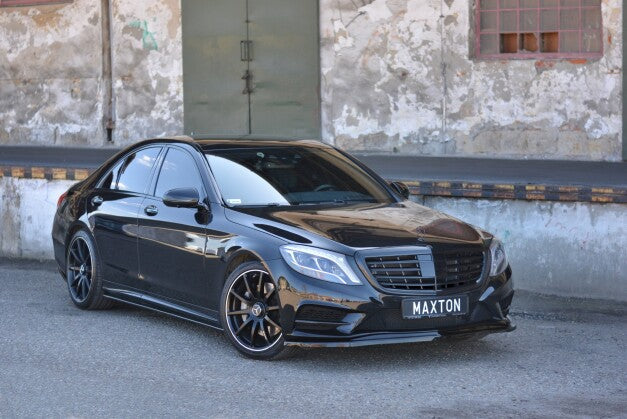 Frontlippe V.1 passend für Mercedes S-Klasse AMG-LINE W222 schwarz Hochglanz