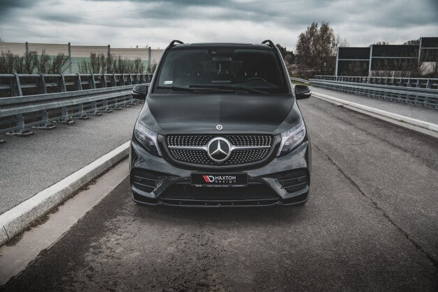 Frontlippe V.1 passend für Mercedes V-Klasse AMG-Line W447 FL schwarz Hochglanz
