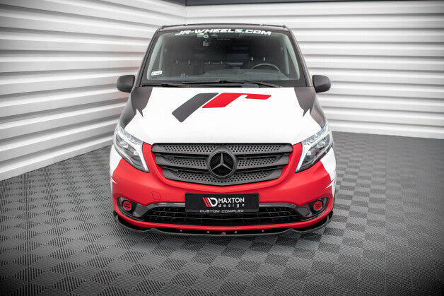 Frontlippe V.1 passend für Mercedes Vito W447 FL schwarz Hochglanz