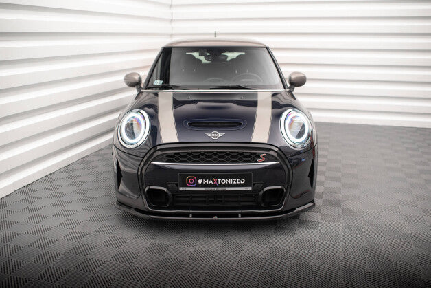 Frontlippe V.1 passend für Mini Cooper S F56 FL schwarz Hochglanz