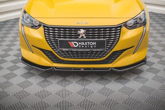 Frontlippe V.1 passend für Peugeot 208 Mk2 schwarz Hochglanz