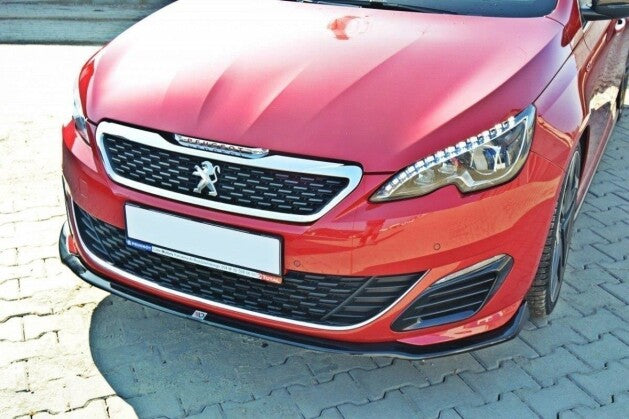 Frontlippe V.1 passend für Peugeot 308 II GTI schwarz Hochglanz