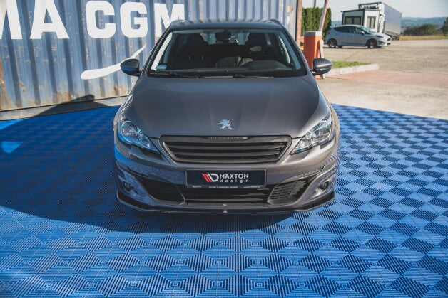 Frontlippe V.1 passend für Peugeot 308 Mk2 schwarz Hochglanz