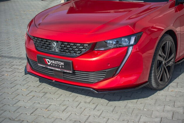 Frontlippe V.1 passend für Peugeot 508 GT Mk2 schwarz Hochglanz