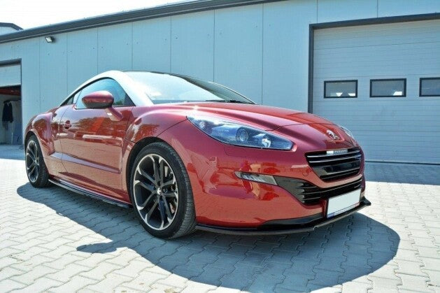 Frontlippe V.1 passend für Peugeot RCZ Mk1 FL schwarz Hochglanz
