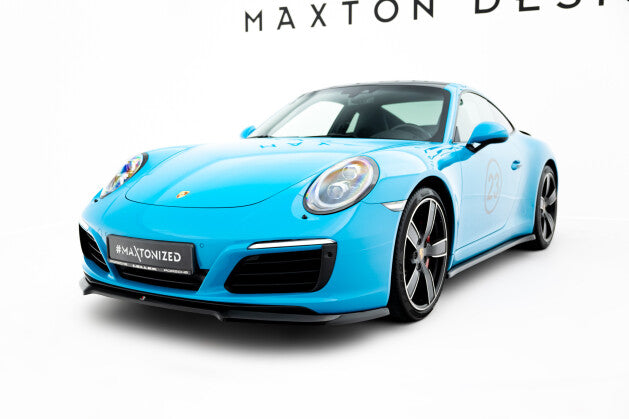 Frontlippe V.1 passend für Porsche 911 Carrera 991 FL schwarz Hochglanz