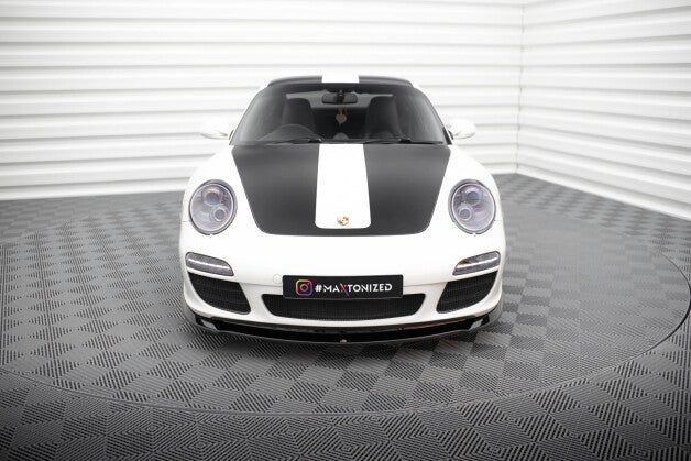 Frontlippe V.1 passend für Porsche 911 Carrera 997 FL schwarz Hochglanz
