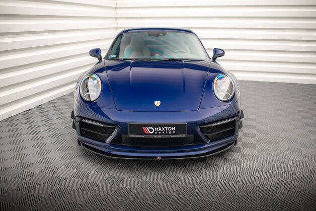 Frontlippe V.1 passend für Porsche 911 Carrera Aero / Carrera GTS 992 schwarz Hochglanz
