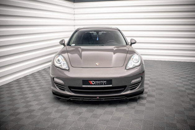 Frontlippe V.1 passend für Porsche Panamera / Panamera Diesel 970 schwarz Hochglanz