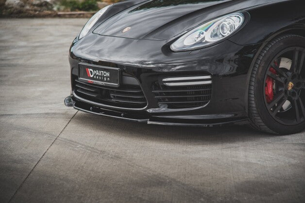 Frontlippe V.1 passend für Porsche Panamera Turbo 970 FL schwarz Hochglanz