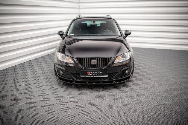 Frontlippe V.1 passend für Seat Exeo schwarz Hochglanz