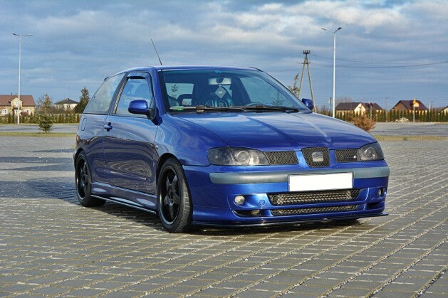Frontlippe V.1 passend für Seat Ibiza MK2 FL CUPRA schwarz Hochglanz