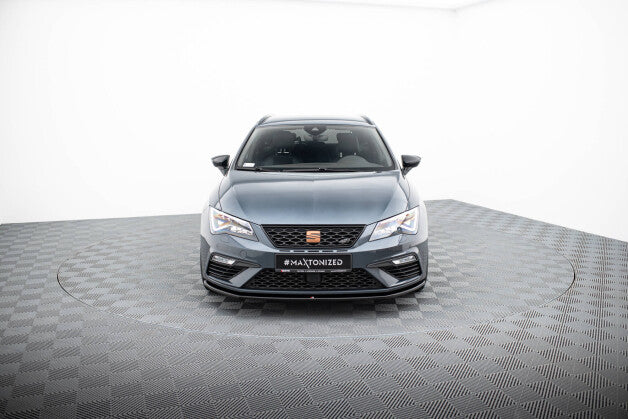 Frontlippe V.1 passend für Seat Leon CUPRA / FR Mk3 FL schwarz Hochglanz