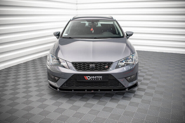 Frontlippe V.1 passend für Seat Leon FR / CUPRA Mk3 schwarz Hochglanz
