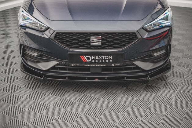 Frontlippe V.1 passend für Seat Leon FR Mk4 schwarz Hochglanz