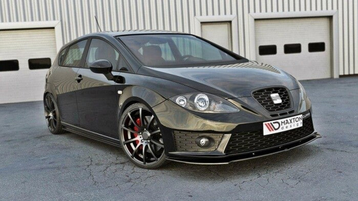 Frontlippe V.1 passend für Seat Leon MK2 CUPRA FR FL schwarz Hochglanz
