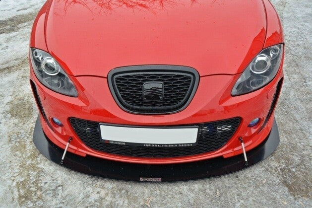 Frontlippe V.1 passend für Seat Leon MK2 MS DESIGN schwarz matt