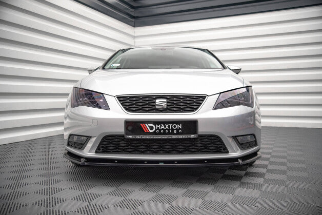 Frontlippe V.1 passend für Seat Leon Mk3 schwarz Hochglanz