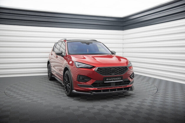 Frontlippe V.1 passend für Seat Tarraco FR Mk1 schwarz Hochglanz