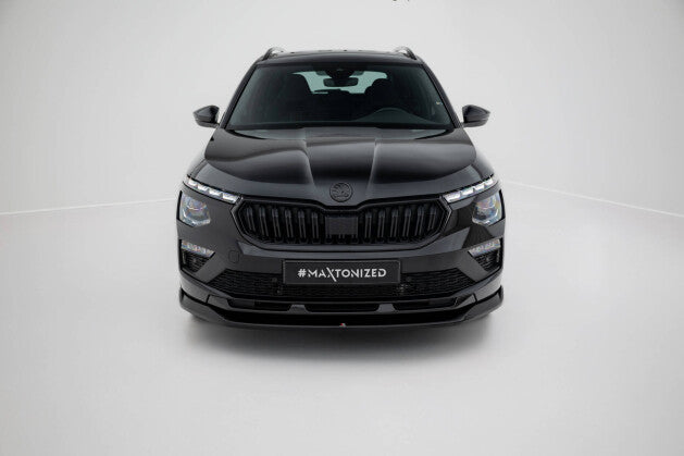 Frontlippe V.1 passend für Skoda Kamiq Monte Carlo Mk1 FL schwarz Hochglanz