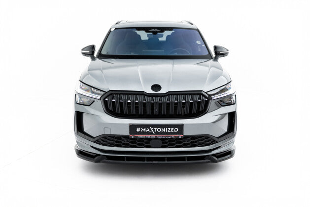 Frontlippe V.1 passend für Skoda Kodiaq Sportline Mk2 schwarz Hochglanz