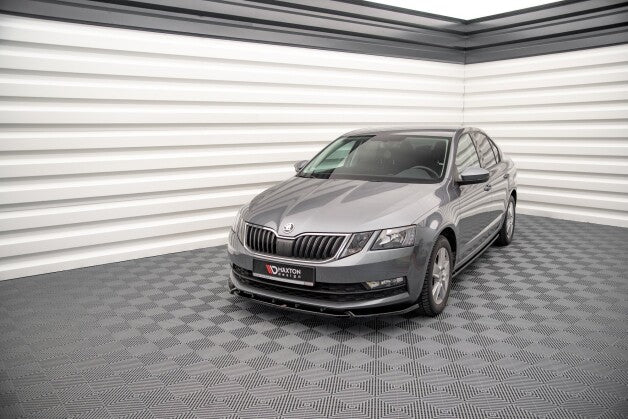 Frontlippe V.1 passend für Skoda Octavia Mk3 FL schwarz Hochglanz