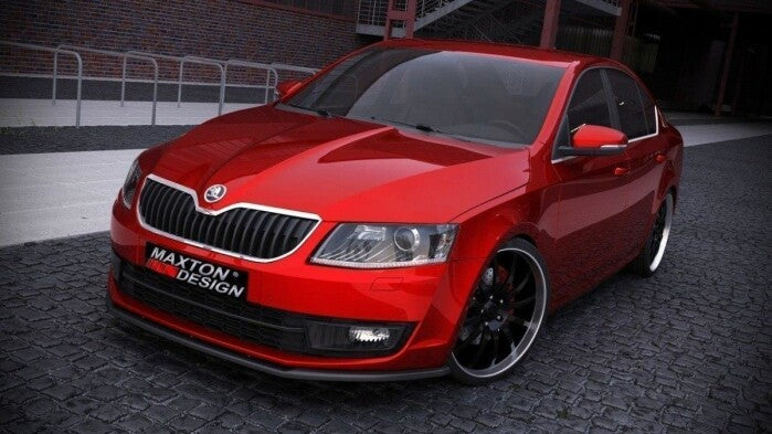 Frontlippe V.1 passend für Skoda Octavia Mk3 schwarz Hochglanz