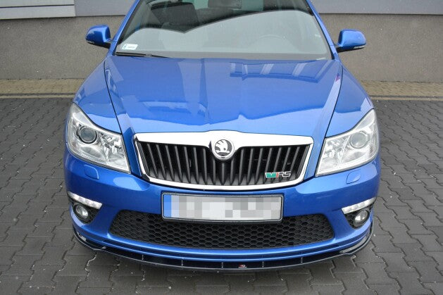 Frontlippe V.1 passend für Skoda Octavia RS Mk2 FL schwarz Hochglanz