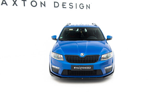 Frontlippe V.1 passend für Skoda Octavia RS Mk3 schwarz Hochglanz