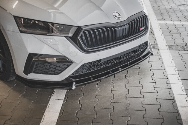 Frontlippe V.1 passend für Skoda Octavia RS Mk4 schwarz Hochglanz