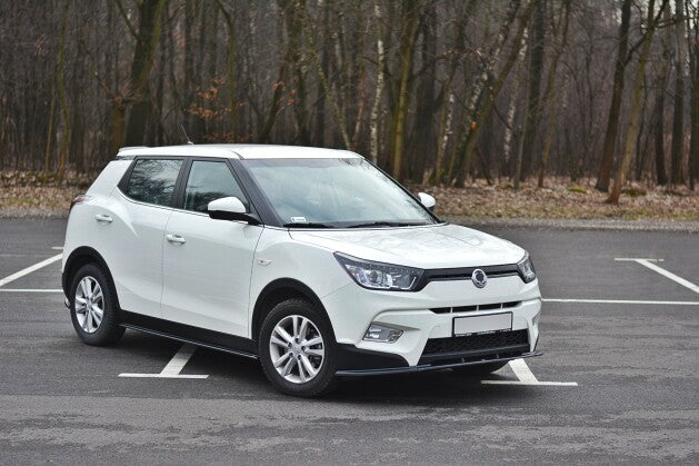 Frontlippe V.1 passend für SSANGYONG TIVOLI schwarz Hochglanz