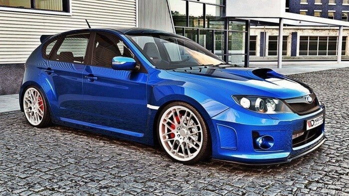 Frontlippe V.1 passend für Subaru Impreza WRX STI MK3 FL schwarz Hochglanz