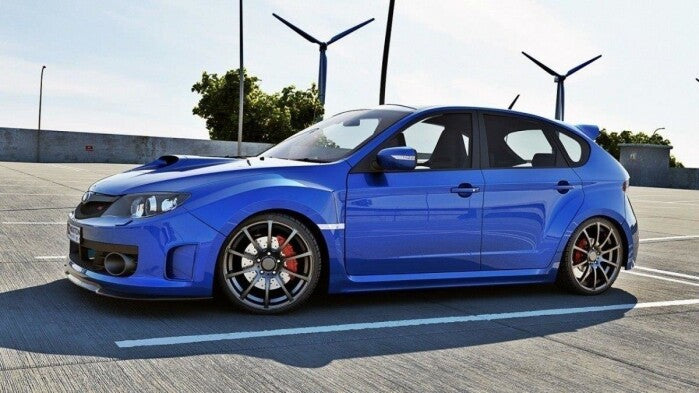 Frontlippe V.1 passend für Subaru Impreza WRX STI Mk3 schwarz Hochglanz