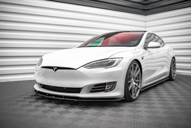 Frontlippe V.1 passend für Tesla Model S FL schwarz Hochglanz