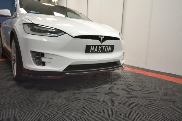 Frontlippe V.1 passend für Tesla MODEL X schwarz Hochglanz